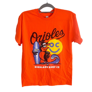 NWOT Baltimore Orioles Birdland Surf Co Graphic T-Shirt Adult Medium